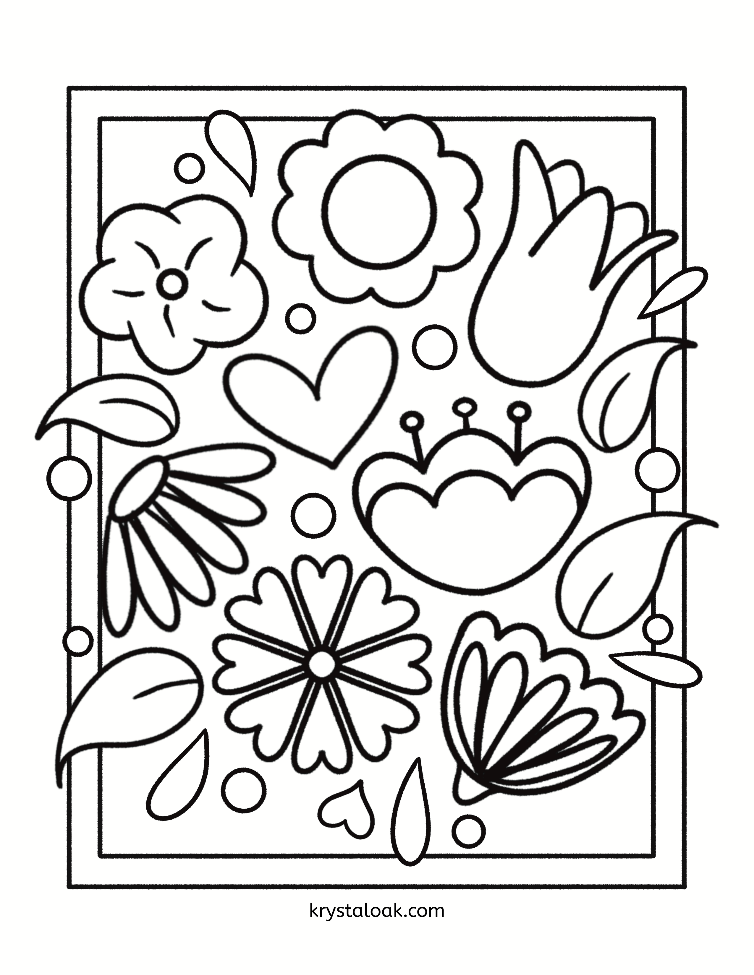 Preview of current month's free coloring page