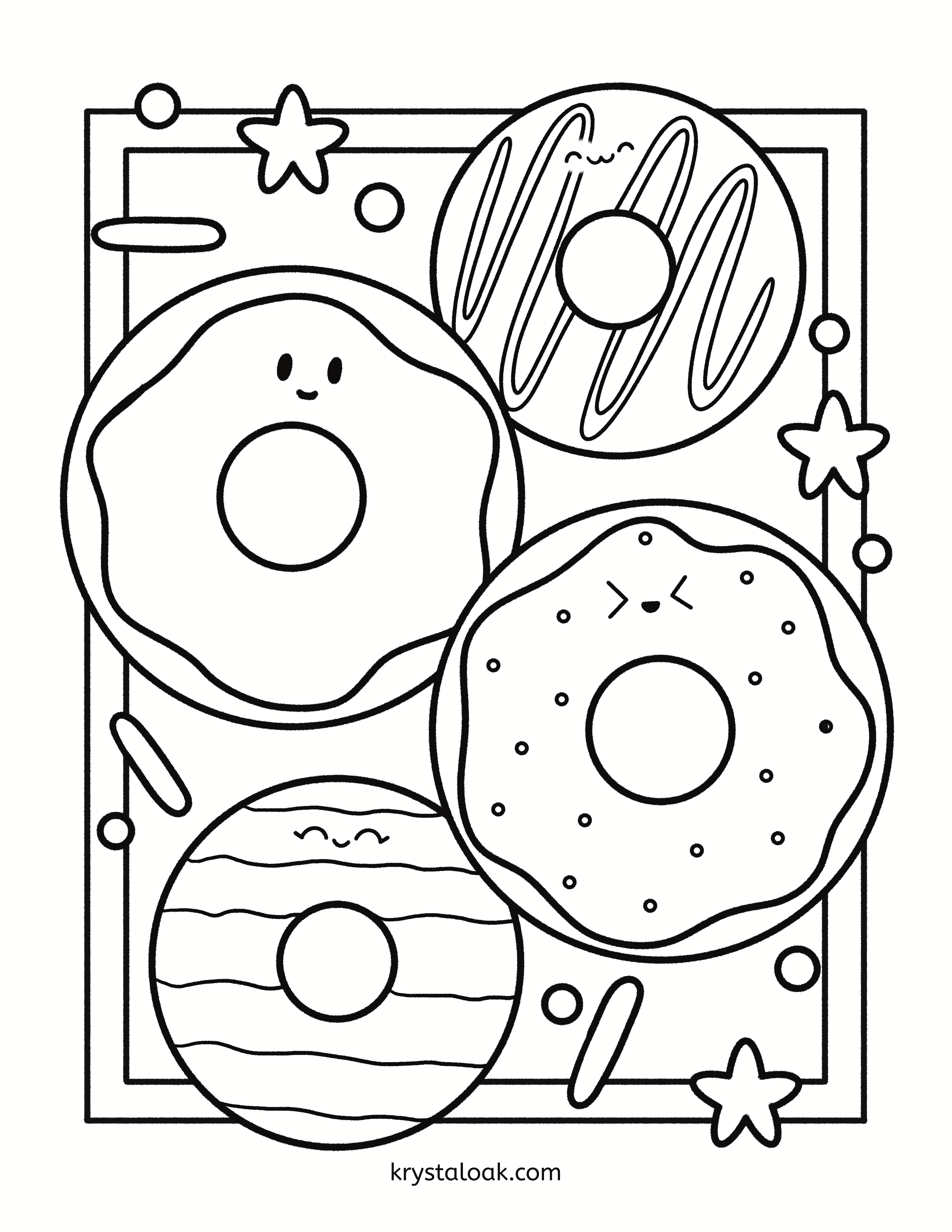 Preview of current month's free coloring page
